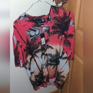 XL Hawaiian Pink Shirt